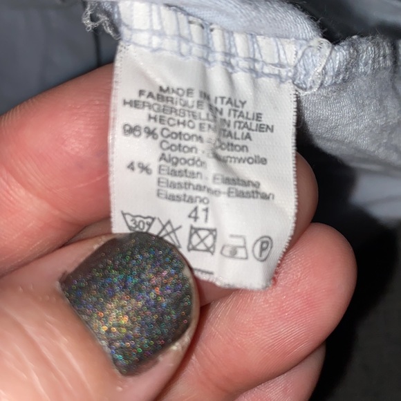 Brandy Melville Crop Top in Baby Blue - Size Small - Picture 3 of 4